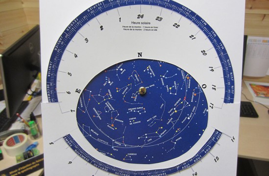 Une carte du Ciel réalisée en atelier