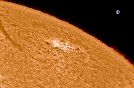 Une zone active du Soleil à haute résolution © Philippe Tosi 07/07/2025